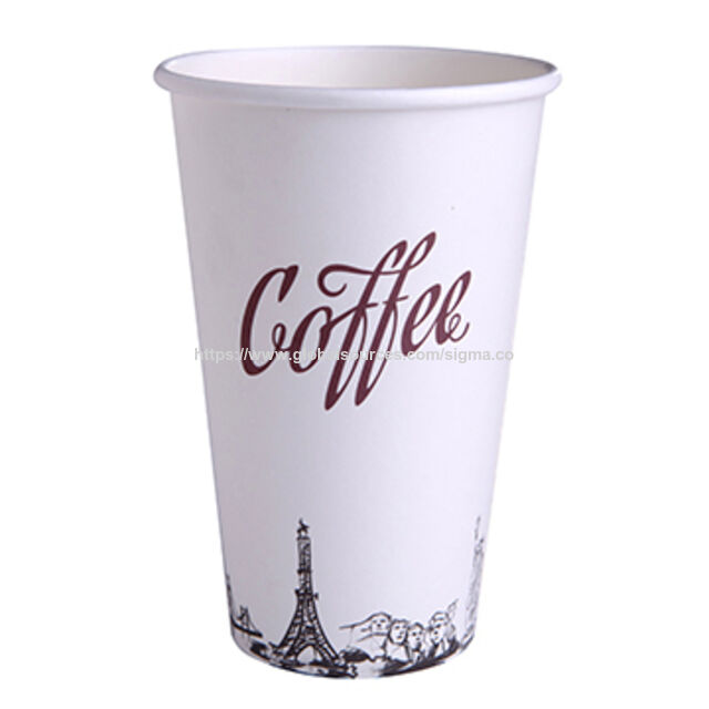Vaso de Papel Desechable, Pared Simple, Variedad de Tamaños y Tipos, Diseños Personalizados Disponibles, Vaso de 8oz para Bebidas Calientes y Frías al Por Mayor.