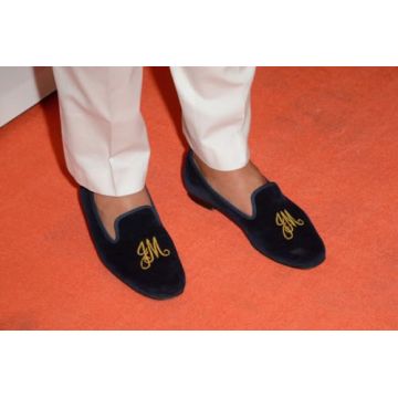 Men's Handmade Velvet Loafers Shoes