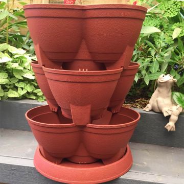 Buy Wholesale Australia Planters, Stackable 3 Layers Vertical Garden &  Planters at USD 12.6