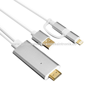 Mhl To Hdmi Cable For Iphone 5 5s 6 6s Plus Micro Hdtv Mhl Mobilephone To Tv Hdtv Buy China Mhl To Hdmi Cable For Iphone 5 5s 6 6s Plus On Globalsources Com