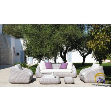 Poly Rattan Garden Sofa Furniture, Synthetic Rattan Outdoor Furniture