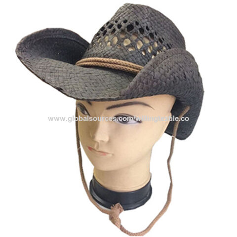 Fashion Straw Cowboy Style Hats Wholesale