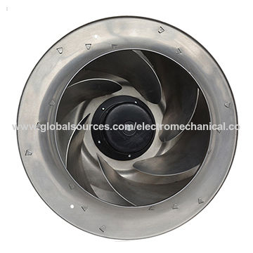 China 48vdc 400mm diameter DC centrifugal fan with backward-curved ...