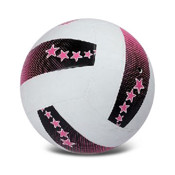 Buy Wholesale China 2-color Printed Rubber Volleyball, Fashionable Design,  Customized Logos Are Accepted & Volleyball