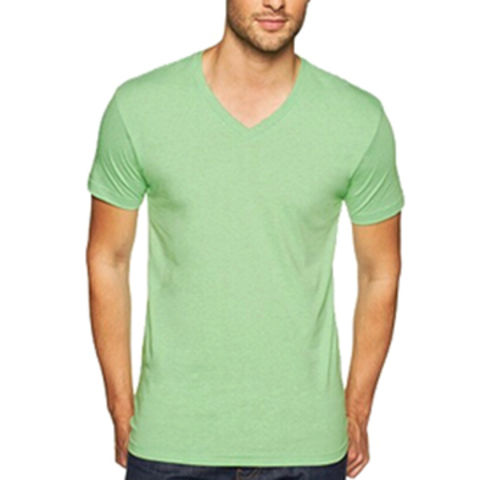 Buy Wholesale China Men's Premium Cvc V-neck Tee, Made Of 60% Cotton And 40% Polyester & V-neck Tee at 2.35 | Sources