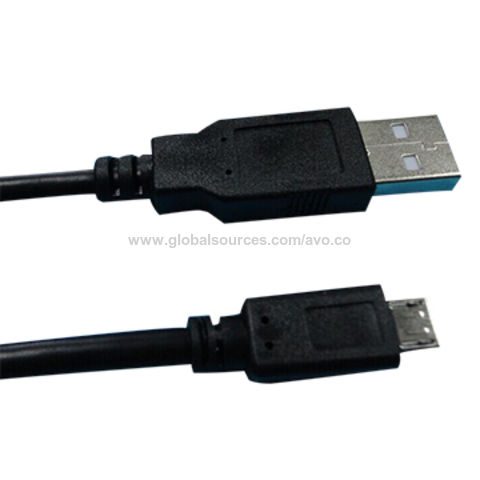 Câble de données USB A mâle vers Micro USB, gaine en PVC