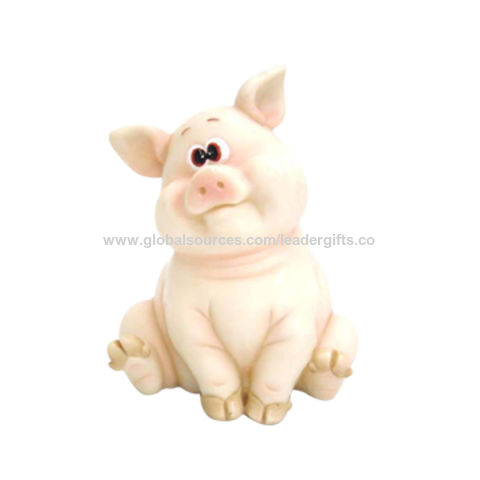 China New Cute Resin Pig Piggy Bank Home Decor Ornament From