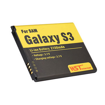 WST S3 I9300 battery, 2100mAh 3.7V battery for Samsung S3 I9300 I9303 original factory for sale at factory direct price