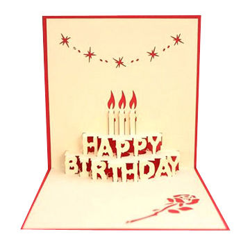 Buy Wholesale China Wholesale 350g Paper Happy Birthday Greeting Cards ...