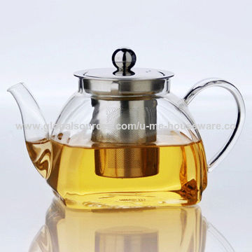 Rectangle Bottom Glass Teapot, Rectangle Bottom Glass Teapot Square ...