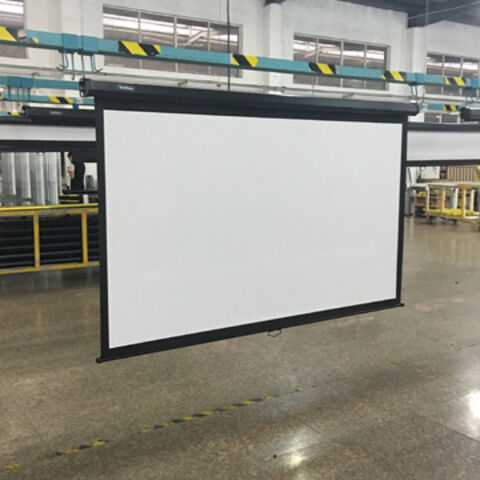 Buy Wholesale China 100-inch Manual Pull Down Projector Screen & 100 ...