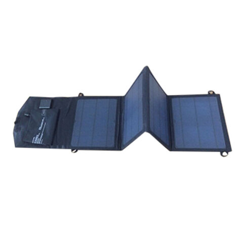 20W Portable Solar Charger, USB Solar Charging Panel With Output, Monocrystalline Solar Panel For Outdoor Cycling Hiking Camping Travel, Durable Scratch-Resistant Emergency Power Supply (1 Set - View #2