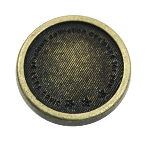 Denim garment shank buttons 