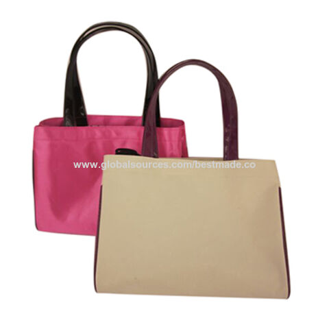 Bolso de Mano de Satén con Forro 210D, Bolso Tote Personalizable al por Mayor for sale at factory direct price