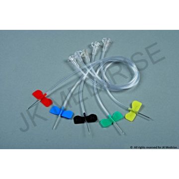 Sterile Luer Lock Connector IV Scalp Vein Set Size 23G Butterfly