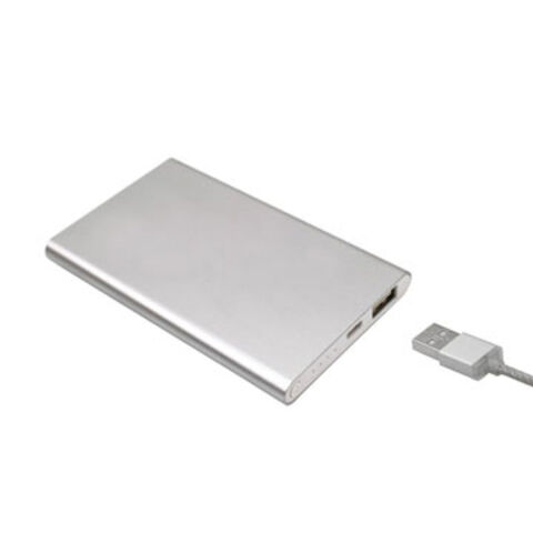 Superdünne Einweg-Powerbank 4000mAh mit Aluminiumgehäuse - Tragbarer Akku für Geschäftskunden for sale at factory direct price