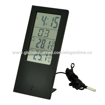 Lcd Digital Indoor Outdoor Thermometer, Best Indoor Outdoor Thermometer With Clock