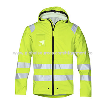  DPSAFETY Reflective Rain jackets for men waterproof,3M