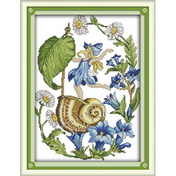 Buy Wholesale China August Flower Faerie Modern Small Cross Stitch