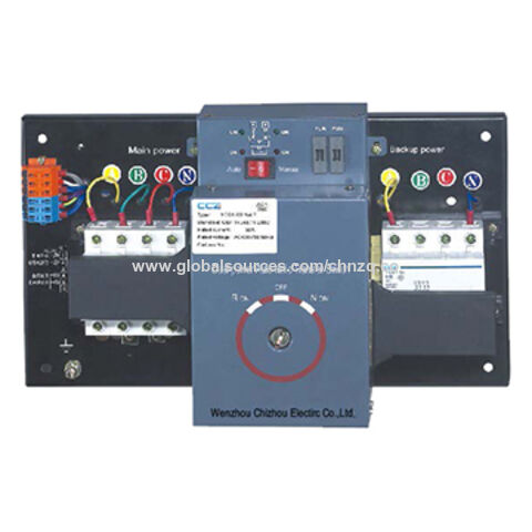 YEQ1-63N Series automatic transfer switch, CE & IEC 6A-63A CB Class 3P ...