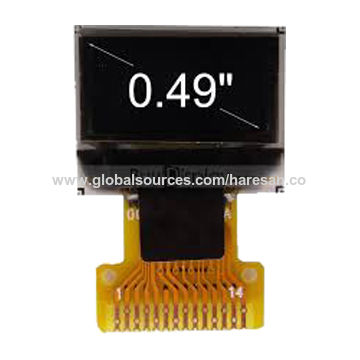 شاشة OLED سلبية مصفوفة نقطية بحجم 0.49 بوصة/64x32, PMOLED