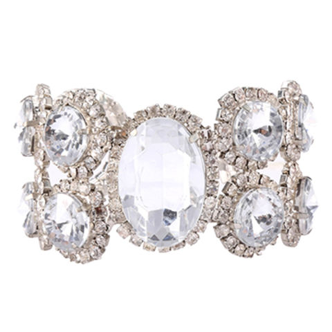 Pulseira de Cristal para Casamento da Moda no Atacado - Bracelete Elegante para Noivas e Eventos for sale at factory direct price