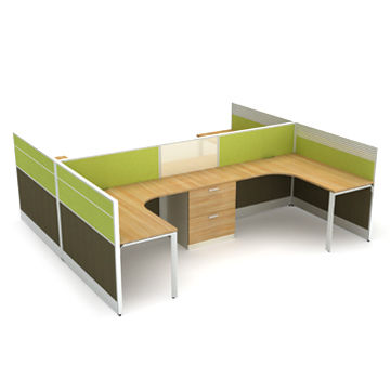 Bureau 4 Postes Modulaires