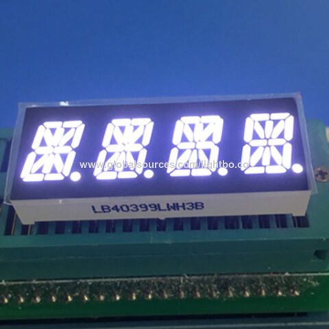 Ultra-bright White 4-digit 0.39-inch 16-segment Led Display, Common ...