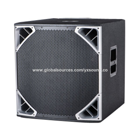 Subwoofer activo, pintado de madera, diseño exclusivo, gran potencia 1600W