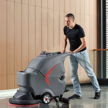 Battery Powered Floor Scrubber, Cordless Cleaner
