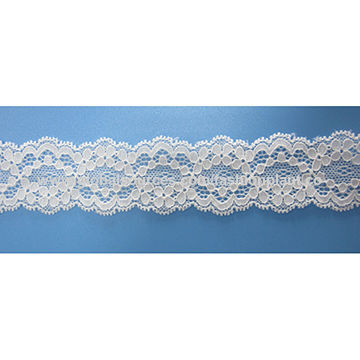 Buy Wholesale China 90% Nylon/10% Spandex Knitted Lace Trims, Width 3 ...