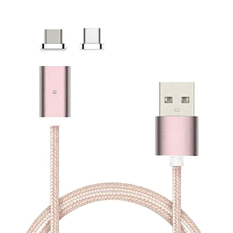 USB-Kabel Hersteller Ladekabel Nylon 2 in 1 Magnetisches Lade-USB
