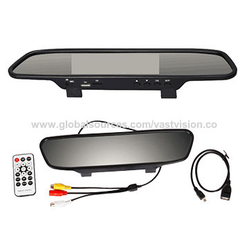 China 4.3-inch Universal Rear-view Mirror Monitor with 16:9/4:3 Manual ...