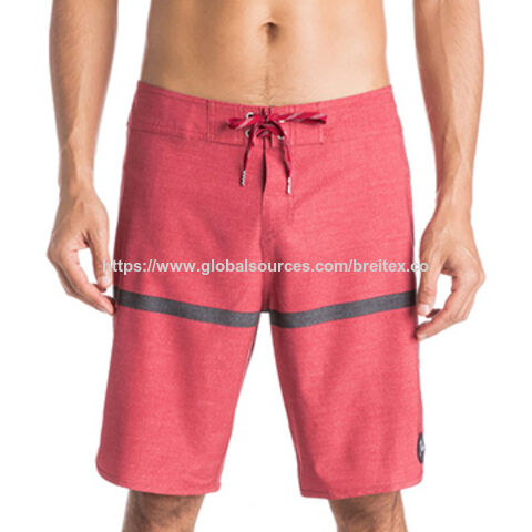 OEM / ODM Boardshorts com Microfibra Reciclada Elástica em 4 Direções, Cordão Ajustável e Bolso Lateral