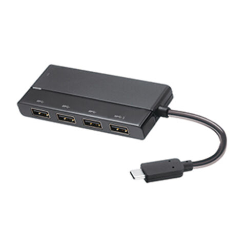 Hub USB 3.0 Tipo C para 4x USB 3.0 Tipo A, com carregamento de energia, comprimento do cabo 6cm, em conformidade com RoHS
