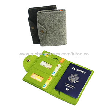 Buy Wholesale China Promotion Customized Felt Passport Holder Passport Cover  Card Holder Factory Pass Bsci Sedex& Sa8000 & Card Holder at USD 1 | Global  Sources