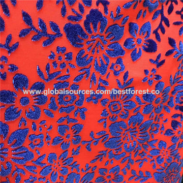Buy China Wholesale Polyester Nylon Spandex Burn-out Velvet Fabric