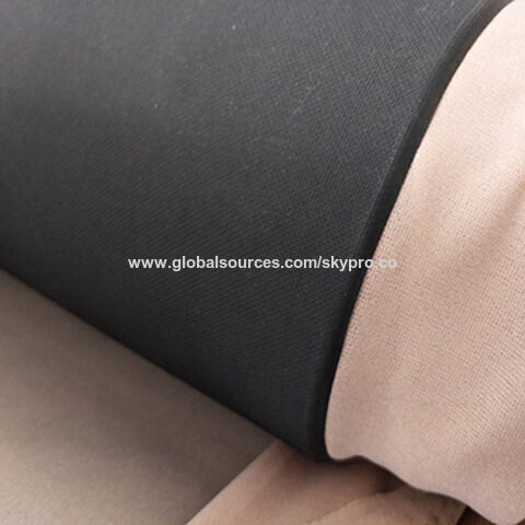 1mm Thick High Elastic Pink SBR Thin Neoprene Fabric EVA with Polyester  Jersey Coating Rubber Sheet