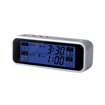 Grand Réveil de voyage LCD numérique avec répétition et de Lumière de Nuit  - Chine Grand écran LCD de l'alarme et Horloge Horloge avec Lumière De Nuit  prix
