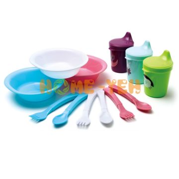 baby feeding spoons and bowls