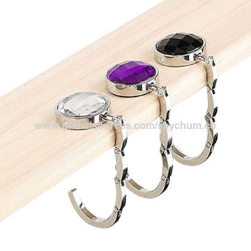 Bulk Buy China Wholesale Portable Foldable Folding Table Purse/bag Hook,  Hanger, Holder Handbag $0.1 from Shanghai Saychum Gift Co Ltd