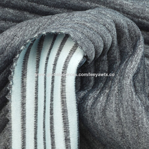 Tecido Interlock Cordado Mesclado de 3 Camadas para Casacos e Jaquetas de Inverno por atacado for sale at factory direct price
