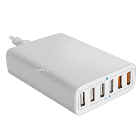 Cargador USB Universal QC2.0 de Carga Rápida con 6 Puertos para Teléfonos Móviles y Tablets - Ideal para Escritorio for sale at factory direct price