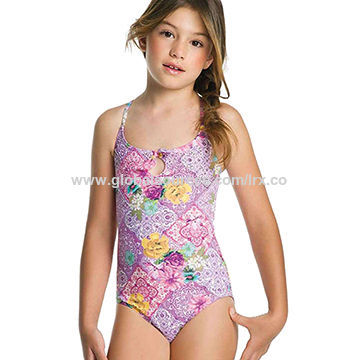 Floral Print One Piece Swimsuits For Little Girl - Buy China Wholesale  Floral Print One Piece Swimsuits $2.98