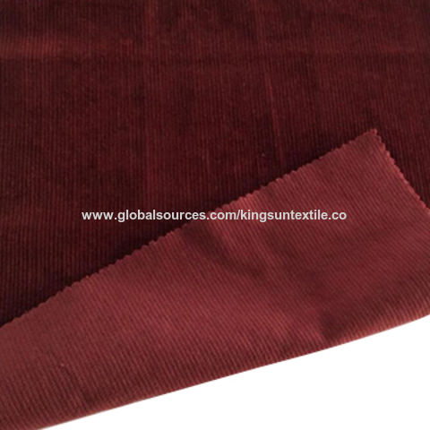 98% Cotton 2% spandex corduroy fabric 