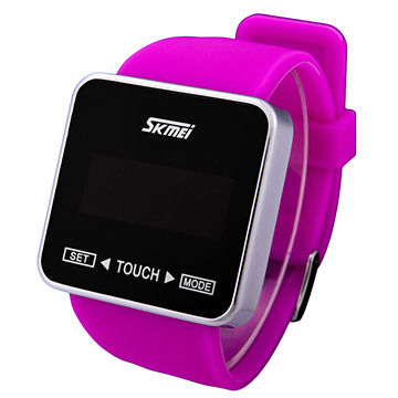Buy Wholesale China Touch Screen Rectangle Led Digital Watch Water