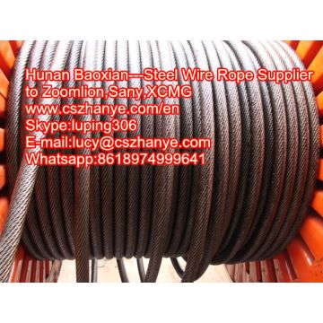 steel wire rope for cranes supplier