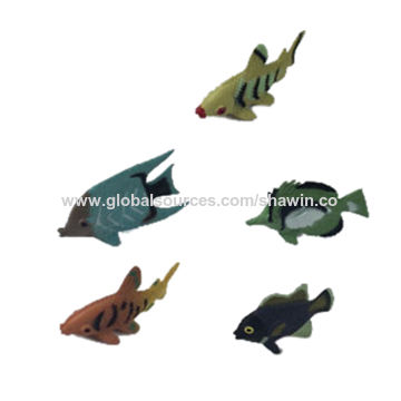 Lot 4 Petits Poissons En Celluloïd - Jouets Anciens SNF Et Petitcolin