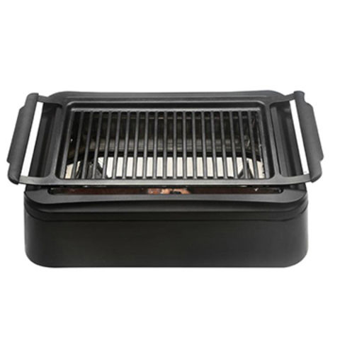 How do you clean an indoor smokeless grill?