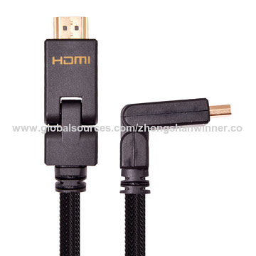 aanklager jeans Stiptheid Buy Wholesale China Hdmi Cable,90/180 Degrees Rotating 4k 2.0 With High  Speed For Hdtv Dvd & Hdmi Cable at USD 1 | Global Sources